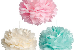 Pompon roze, 4 maten